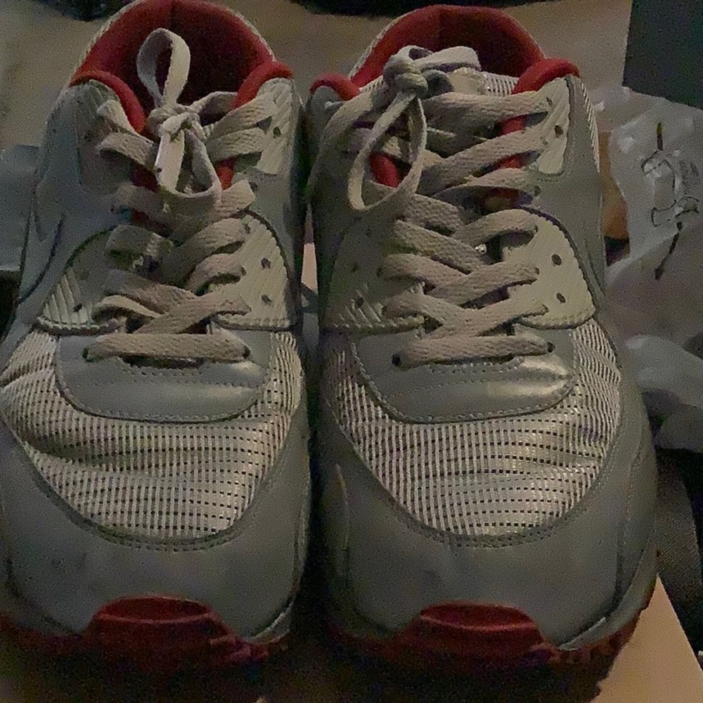 Nike size 12 silver